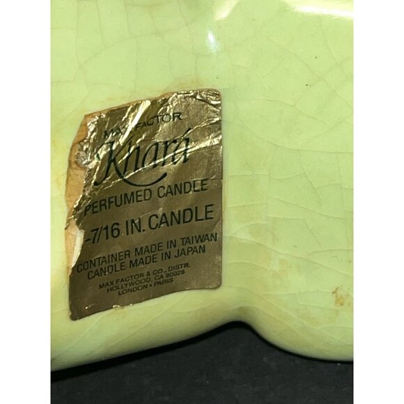 Pair MCM Oriental Foo Dog Tealight Candle Holders Khara Lions Vtg Green Asian - Picture 6 of 10